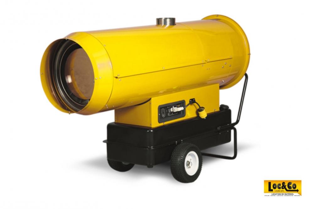 Location générateur d'air chaud fioul 100 kW