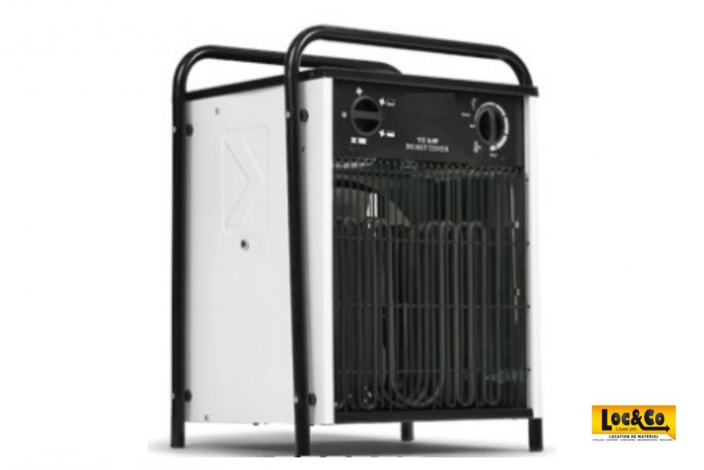 Location chauffage soufflant de chantier dans toute la France - 15kW – 400V