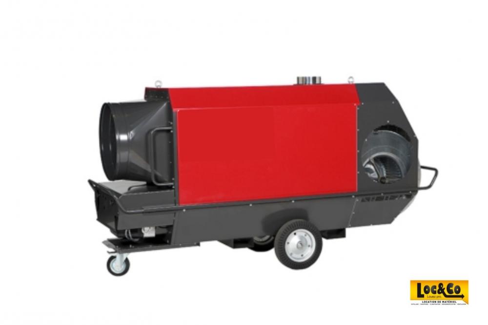 Location générateur air chaud dans toute la France 150 kW - 400 V - Biocarburant