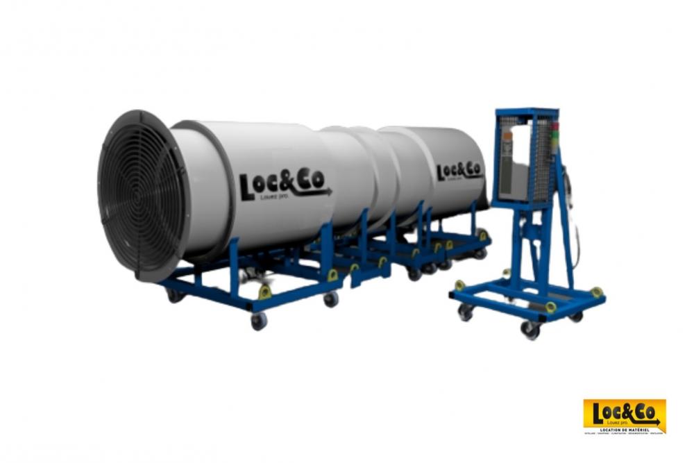 Location ventilateur tunnel dans toute la France - 23 m3/s 