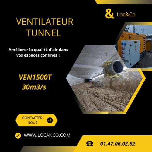 [ Installation | Ventilateur Tunnel | 30m3/s  ]