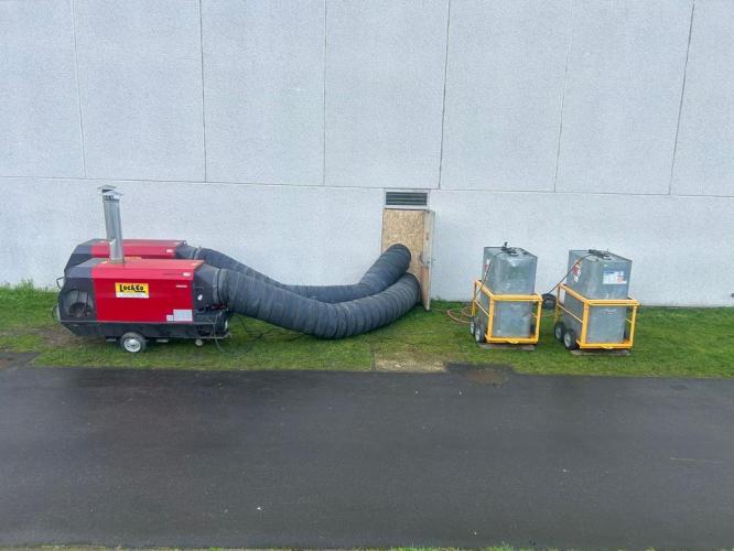 Chauffage temporaire dans le Val-d'Oise pour améliorer les conditions de travail